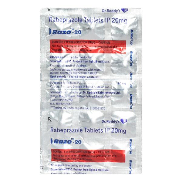Razo 20mg Tablet 15'S