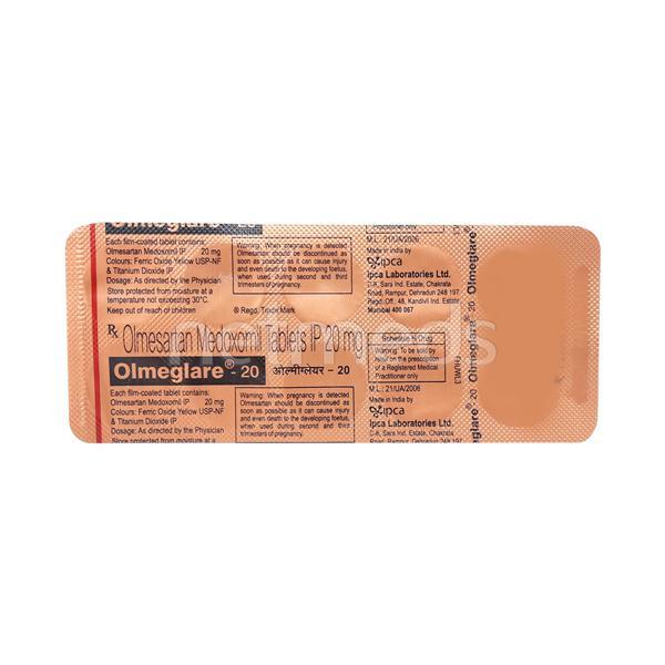 Olmeglare 20mg Tablet 10'S