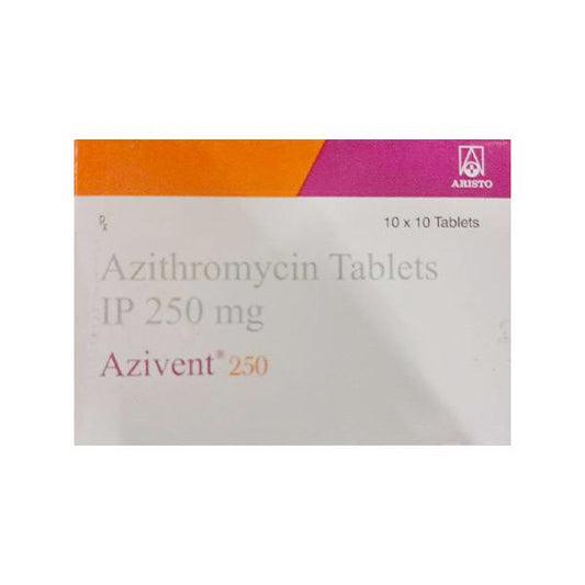 Azivent 250Mg Tablet 10's
