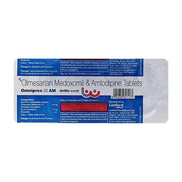 OMNIPRES 20 AM Tablet 10's