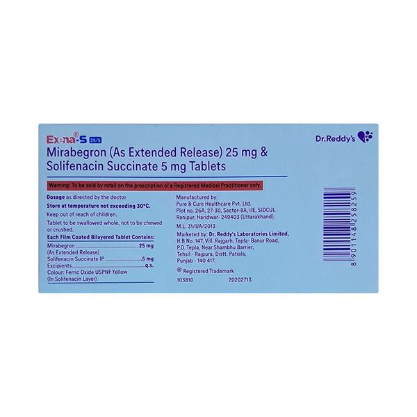 EXENA S 25/5 Tablet 10's