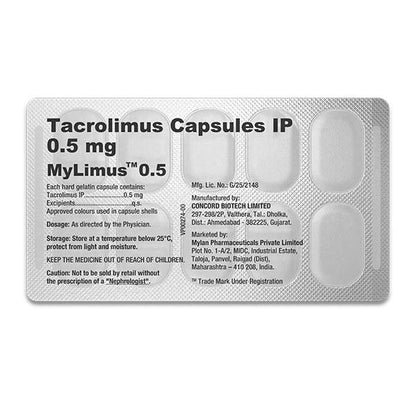 Mylimus 0.5mg Capsule 10'S