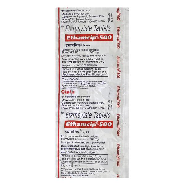 Ethamcip 500mg Tablet 10'S