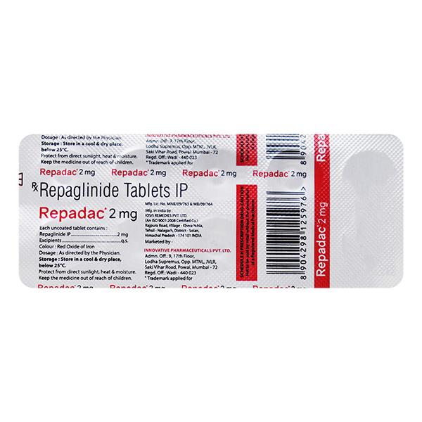 REPADAC 2mg Tablet 10's