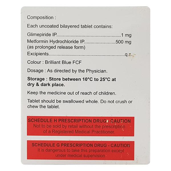 APRIGLIM M 1mg Tablet 15's
