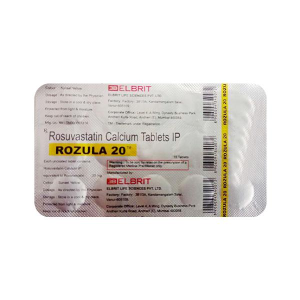 Rozula 20mg Tablet 15'S