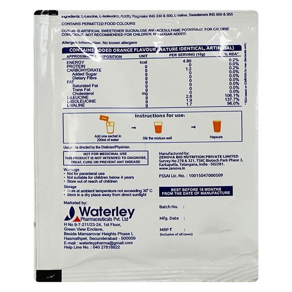 HEPSURE Orange Flavour Sugar Free Sachet 10gm