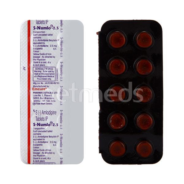 S Numlo 2.5mg Tablet 10'S
