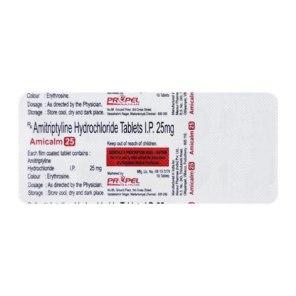 AMICALM 25 Tablet 10's