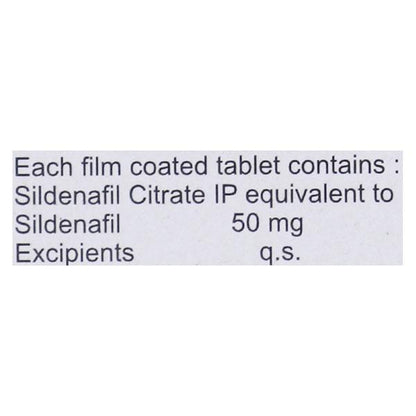 Penegra 50mg Tablet 4'S
