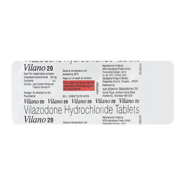 Vilano 20mg Tablet 10
