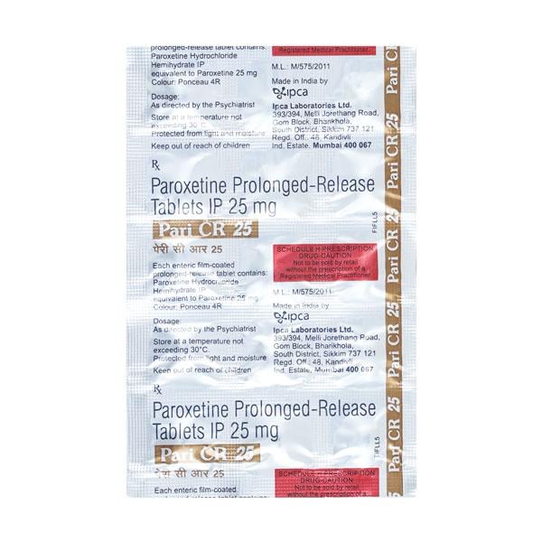 PARO CR 25mg Tablet 10's