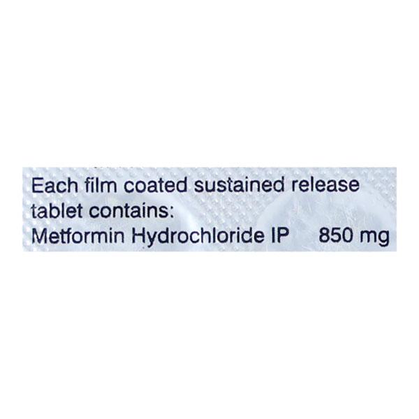 Glycomet SR 850mg Tablet 10'S