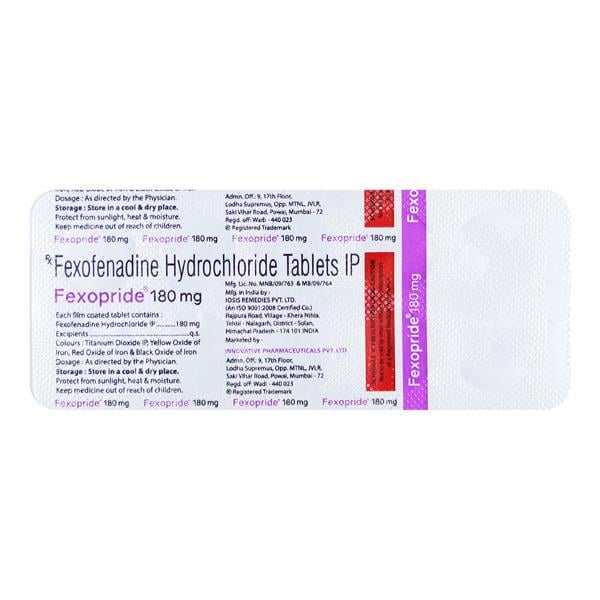 FEXOPRIDE 180 Tablet 10's