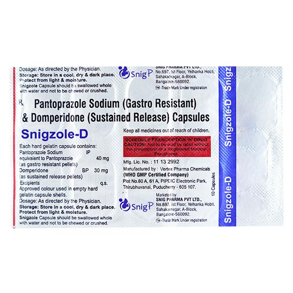 SNIGZOLE D Capsule 10's