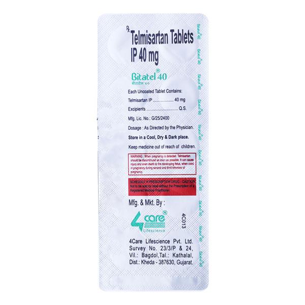 Bitatel 40mg Tablet 10'S