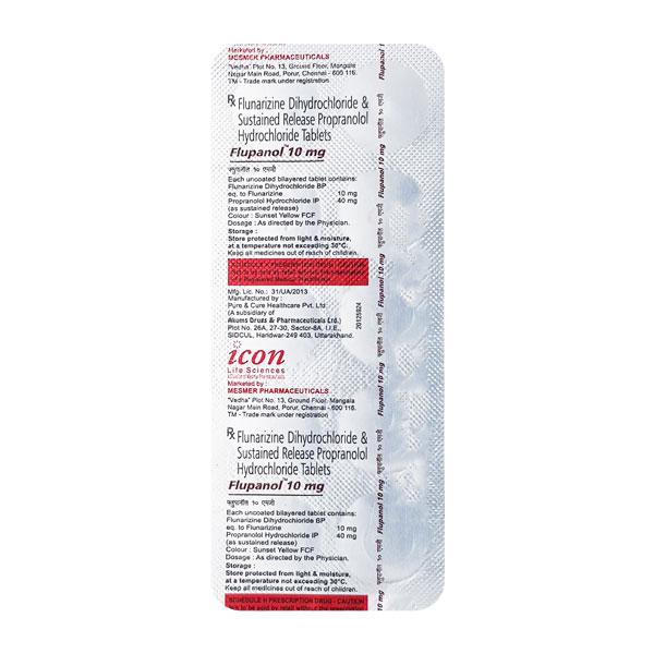Flupanol 10mg Tablet 10'S