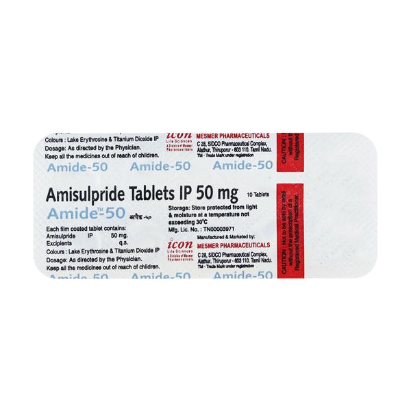 Amide 50mg Tablet 10'S
