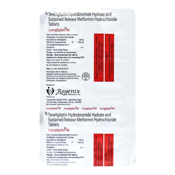 LONGLIPTIN M Tablet 10's