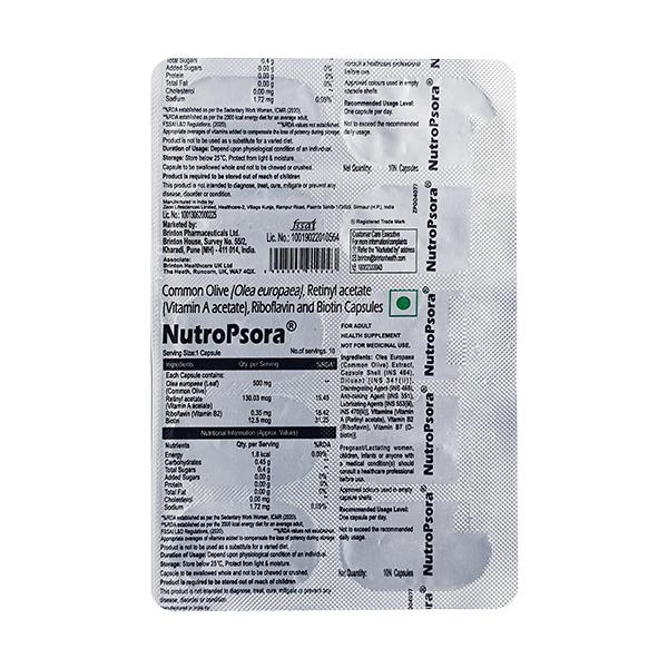 NUTROPSORA Capsule 10's