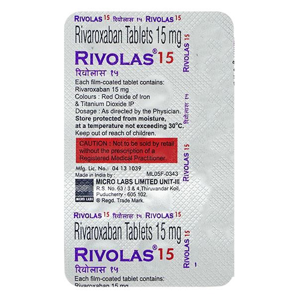 RIVOLAS 15 Tablet 15's