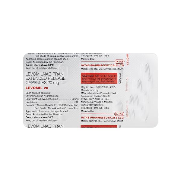 LEVOMIL 20 Capsule 10's