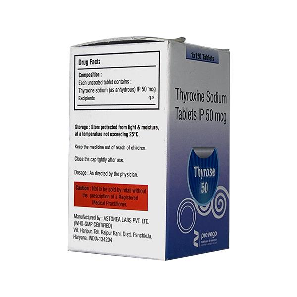 THYROSE 50 Tablet 120's
