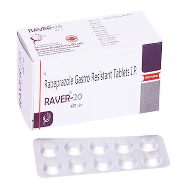 Raver 20mg Tablet 10'S