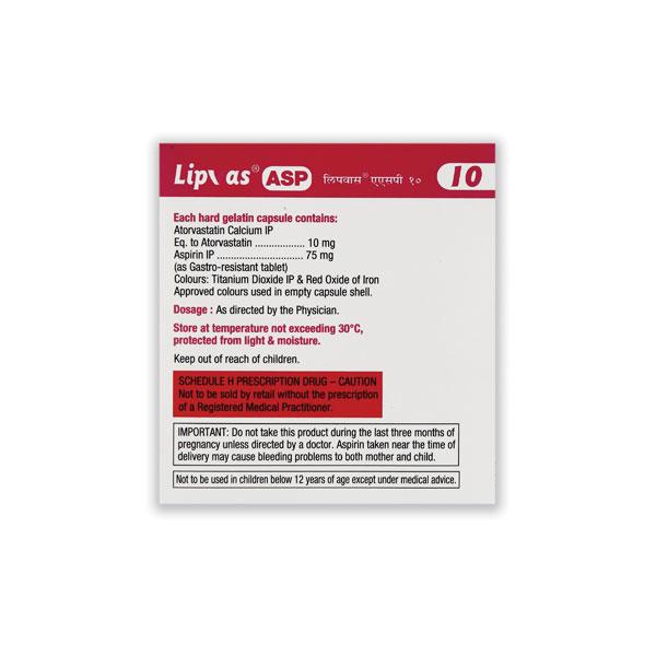 LIPVAS ASP 10 Capsule 10's