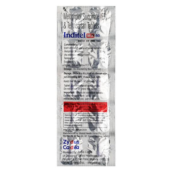 Inditel MX 50mg Tablet 10'S