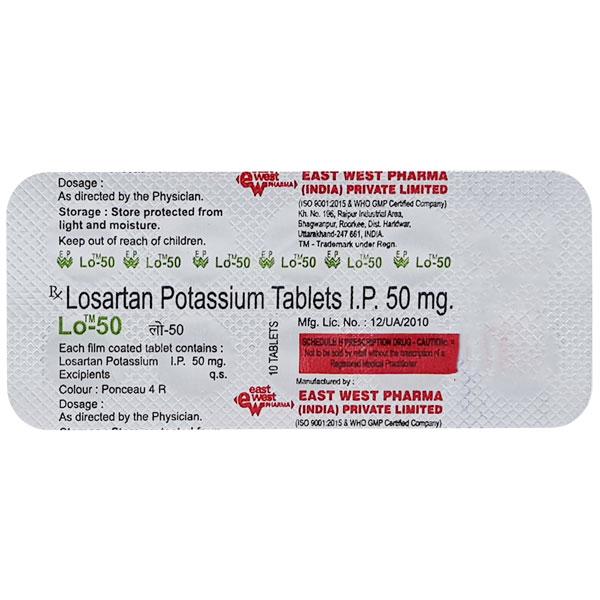 LO 50mg Tablet 10'S