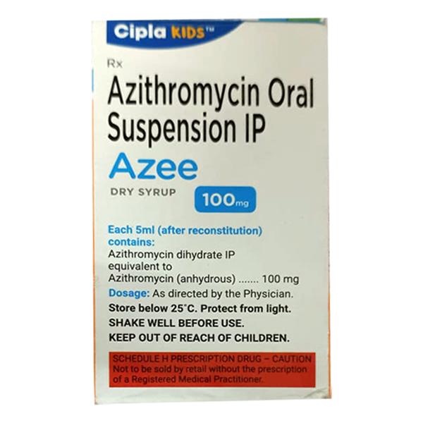 Azee 100mg Peppermint Flavour Dry Syrup 15ml