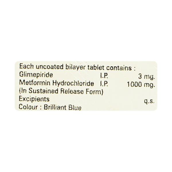 ENDOGLIM M 3mg Tablet 10's