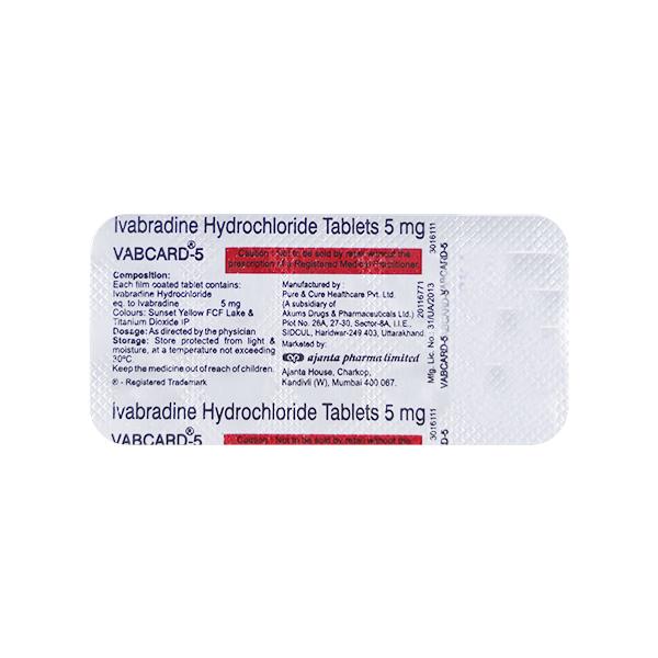 VABCARD 5mg Tablet 10's - Global Surgicals