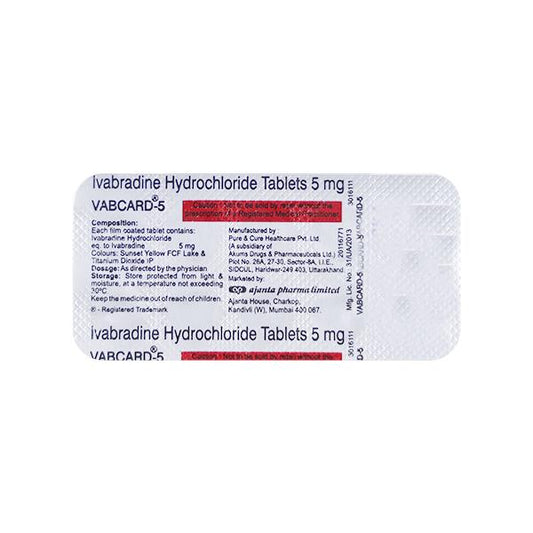 VABCARD 5mg Tablet 10's - Global Surgicals