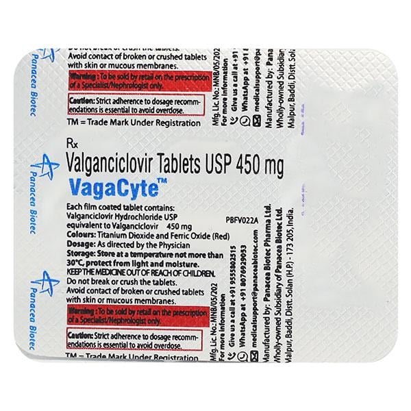 Vagacyte 450mg Tablet 2'S - Global Surgicals