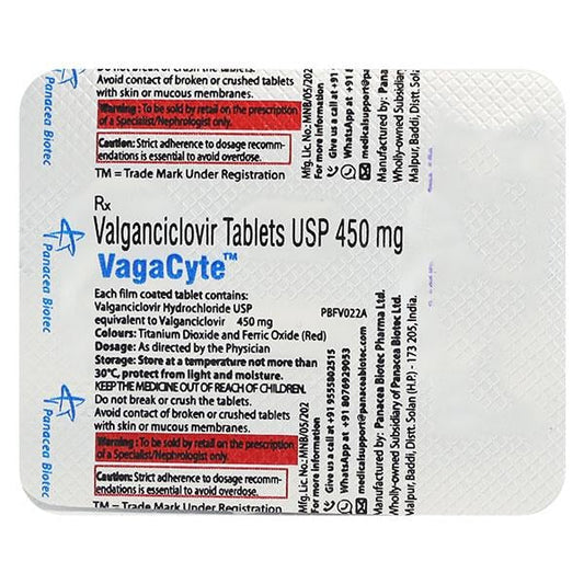 Vagacyte 450mg Tablet 2'S - Global Surgicals