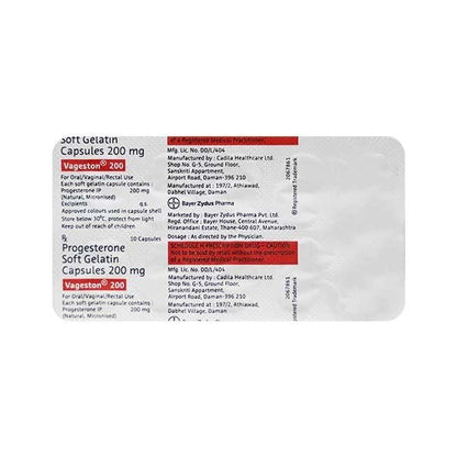 Vageston 200mg Capsule 10'S - Global Surgicals