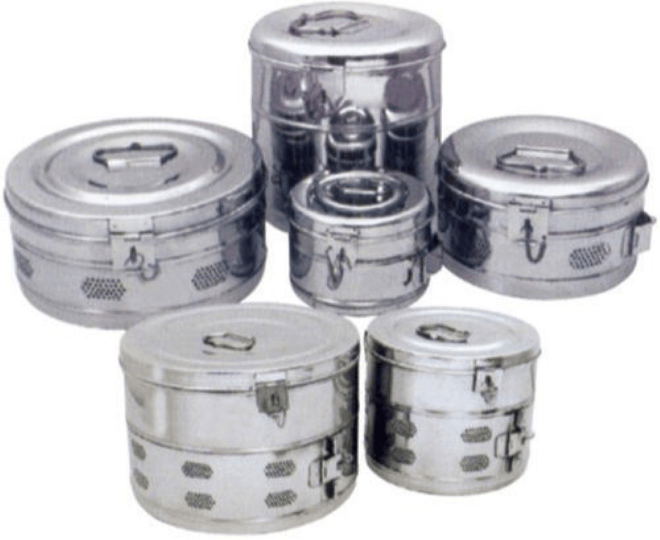 Vaishanav Surgicals Dressing Drum Stainless Steel Seamless - Global Surgicals