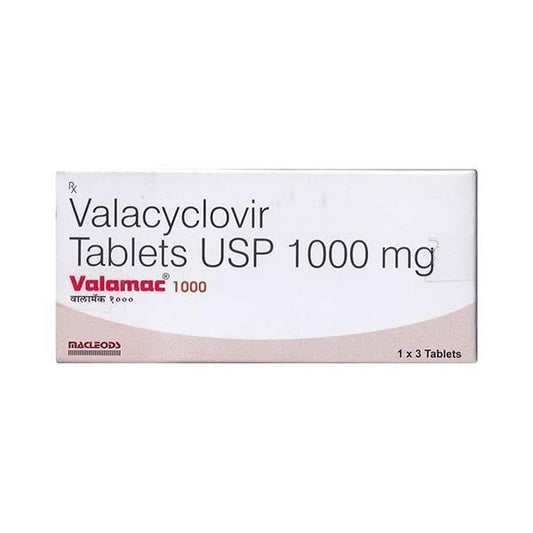 Valamac 1000mg Tablet 3'S - Global Surgicals
