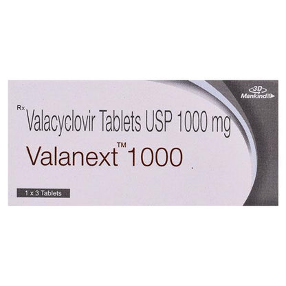 Valanext 1000mg Tablet 3'S - Global Surgicals