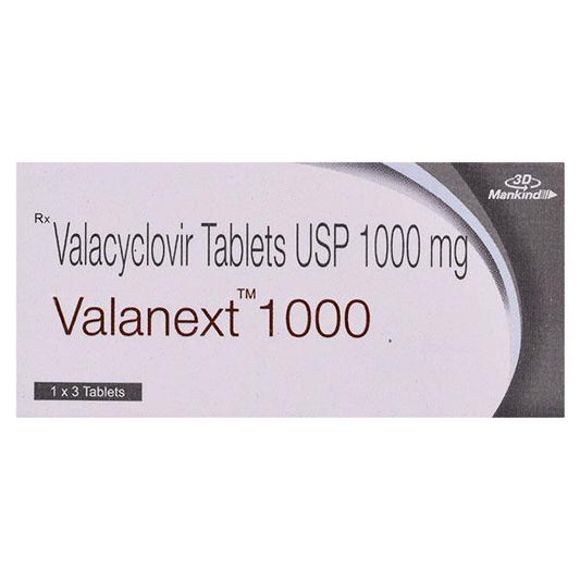 Valanext 1000mg Tablet 3'S - Global Surgicals