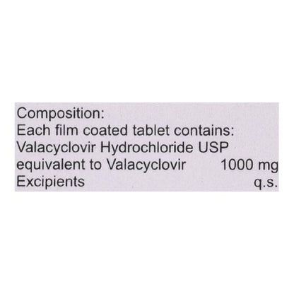 Valanext 1000mg Tablet 3'S - Global Surgicals