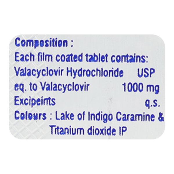 Valanix 1000mg Tablet 3'S - Global Surgicals