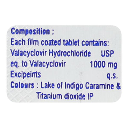 Valanix 1000mg Tablet 3'S - Global Surgicals