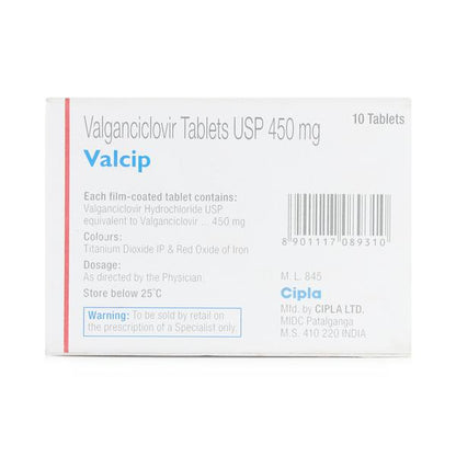 Valcip 450mg Tablet 10'S - Global Surgicals