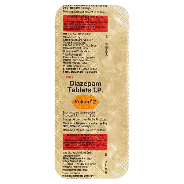 Valium 2mg Tablet 10'S - Global Surgicals