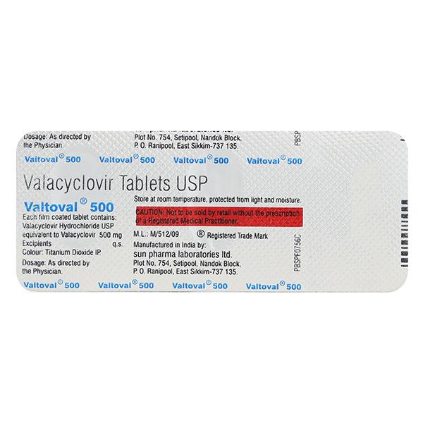 Valtoval 500mg Tablet 3'S - Global Surgicals