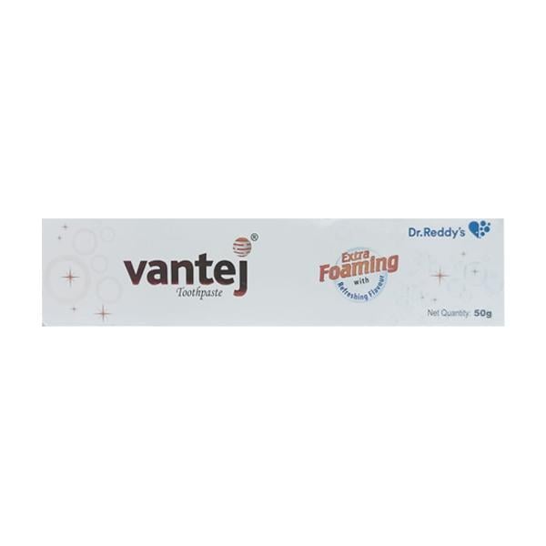 VANTEJ EXTRA FOAMING WITH REFRESHING FLAVOUR Tooth Paste 50gm - Global Surgicals