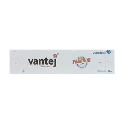 VANTEJ EXTRA FOAMING WITH REFRESHING FLAVOUR Tooth Paste 50gm - Global Surgicals